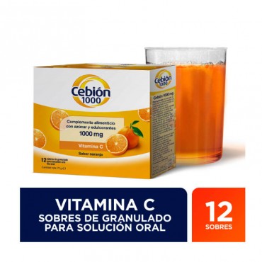 Cebion Vitamina C 1000 mg 12 sobres 3