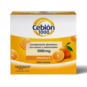 Cebion Vitamina C 1000 mg 12 sobres 2