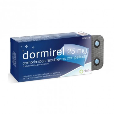 Dormirel 25 mg 16 Comprimidos