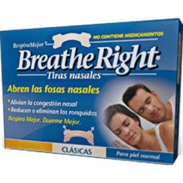 Breathe Right Tiras Nasales Clasicas Grandes 10 Unidades