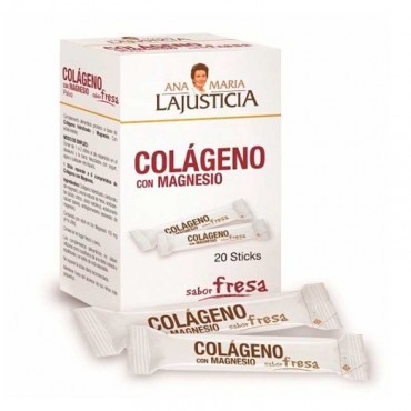 Ana Maria Lajusticia Colageno Con Magnesio Fresa 20 Sticks