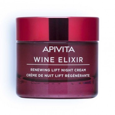 Apivita Wine Elixir Crema De Noche Reparadora Efecto Lifting 50 ml