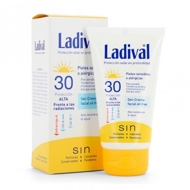 Ladival Gel-Crema facial piel sensible o alérgica SPF30 (75 ml)
