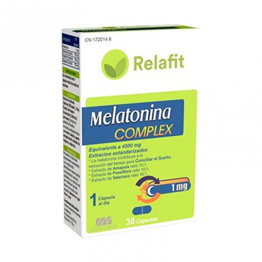 Relafit Melatonina Complex 30 Cápsulas