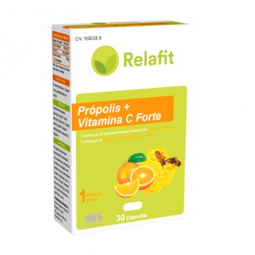 Relafit Propolis - Vitamina C 30 Cápsulas