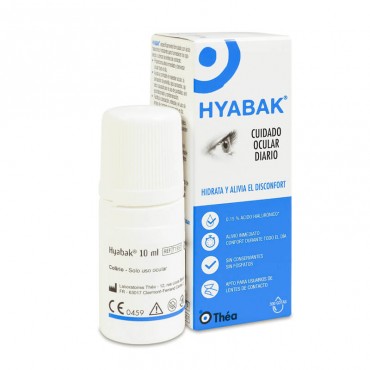 Hyabak 0.15% Solución Hidratante Lentes de Contactos 10 ml