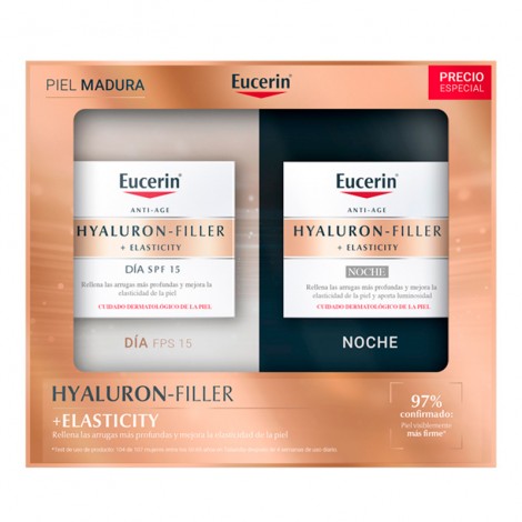 Eucerin Hyaluron-Filler Elasticity Día Anti-Edad SPF30 (50 ml) + Crema (50 ml)