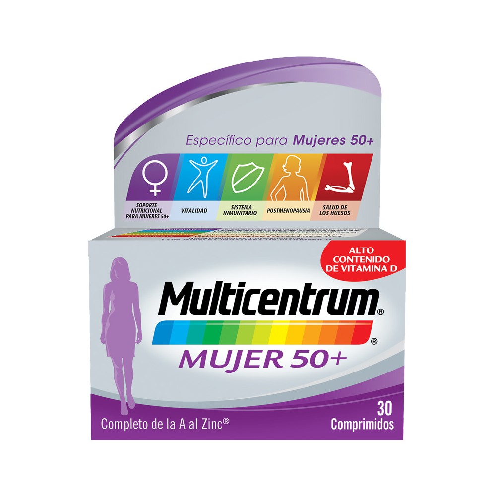 Multicentrum Mujer 50+ (30 Comprimidos) 1