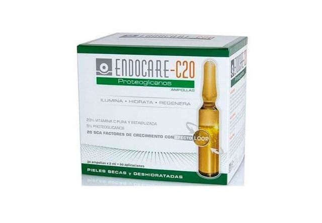 Estas ampollas de proteoglicanos de Endocare contribuyen a atenuar los signos del envejecimiento y a prevenir su aparición.
